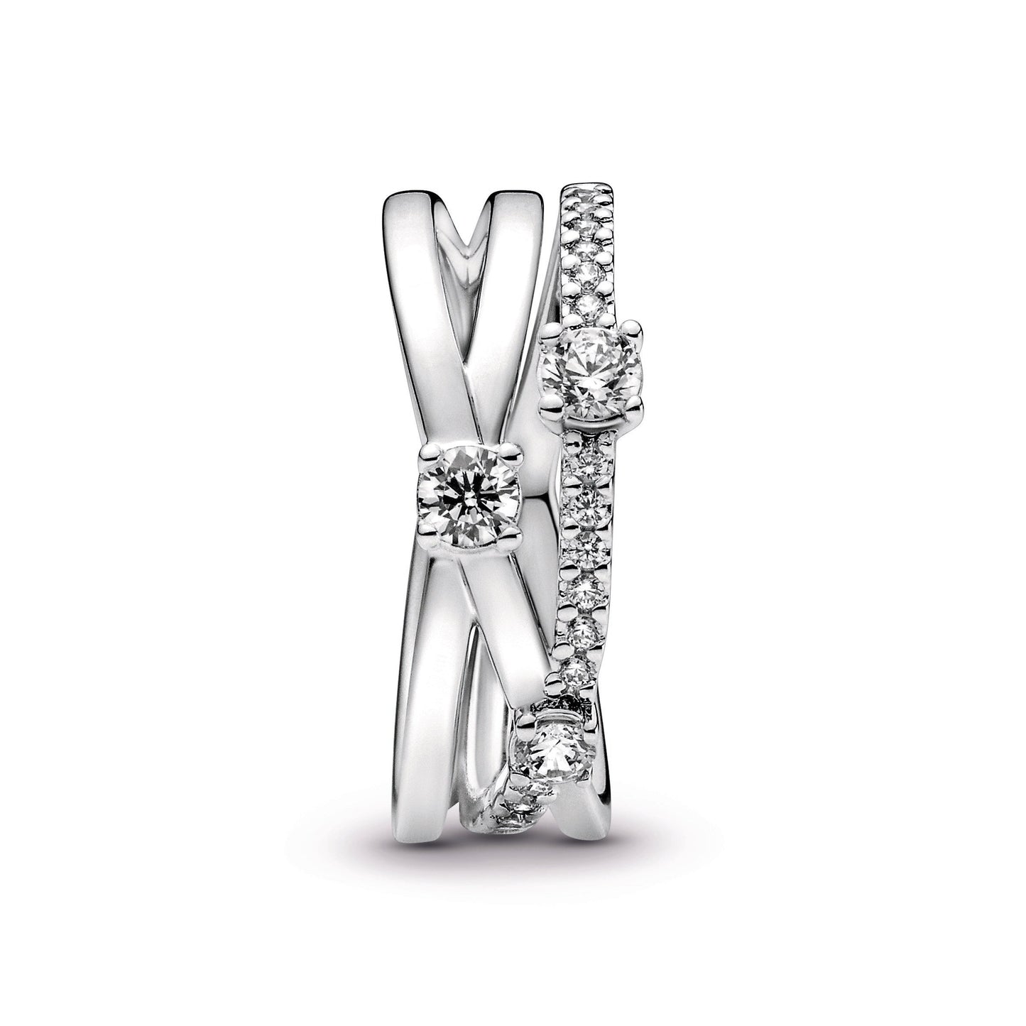 Sparkling Triple Band Ring