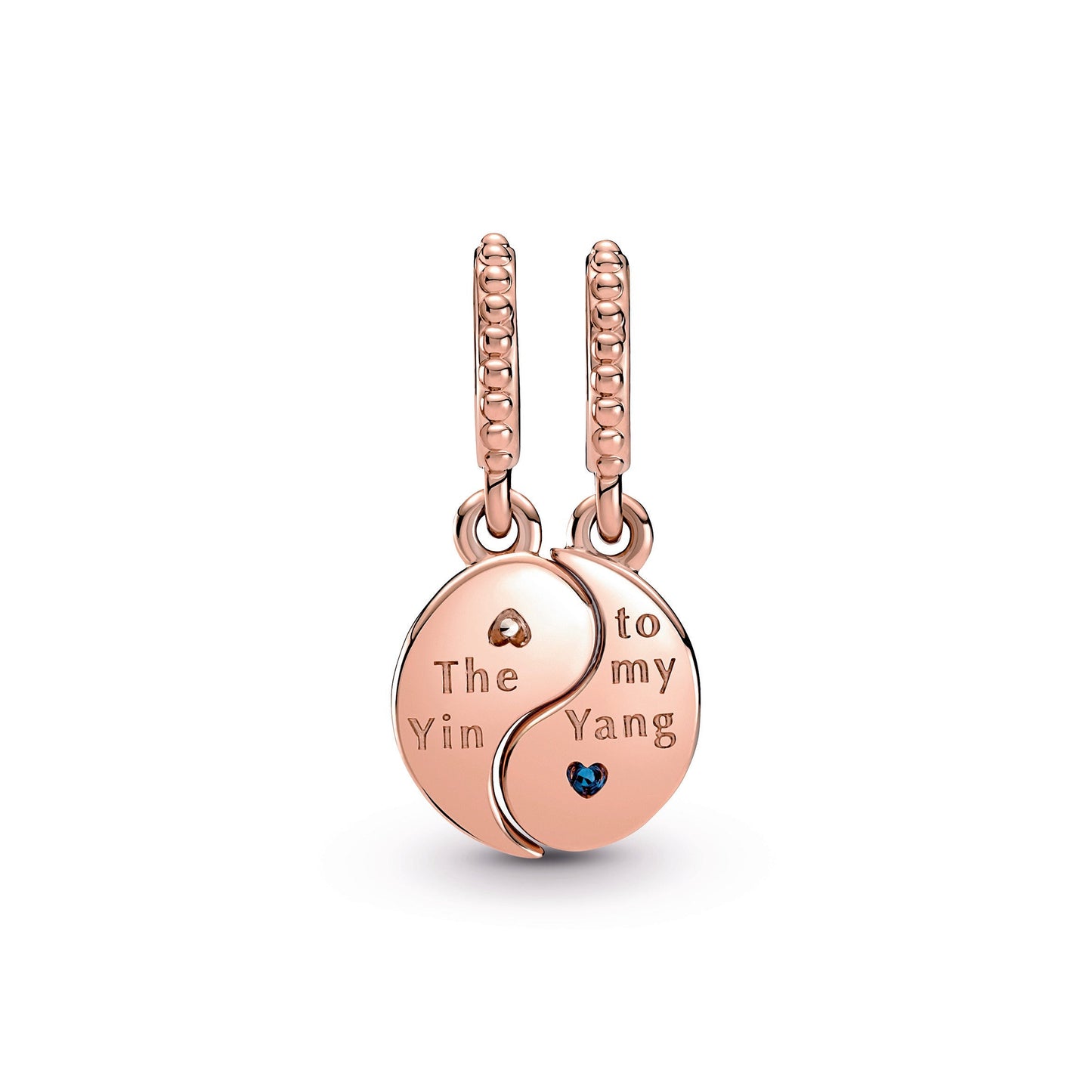 Splittable Yin & Yang Sparkling Dangle Charm