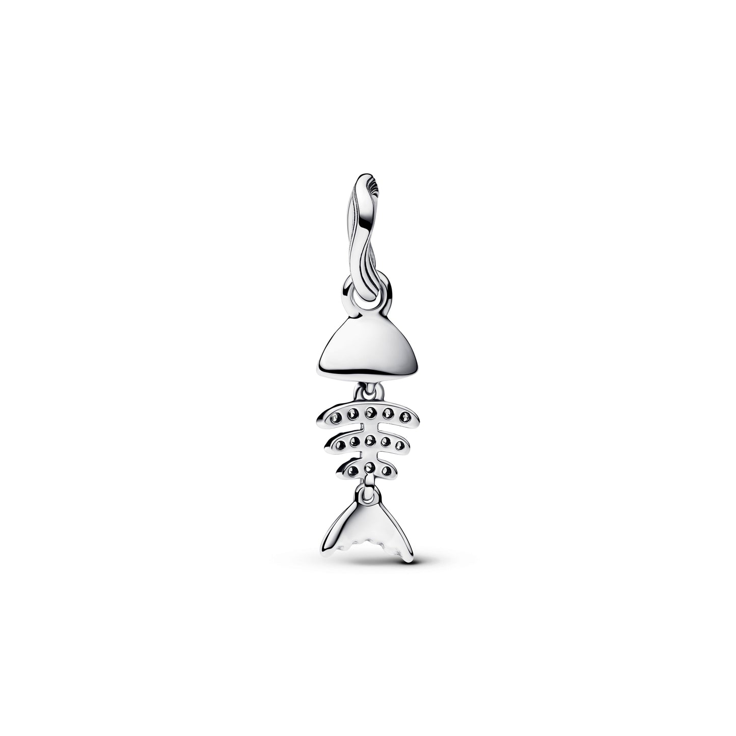 Turquoise-colored Fishbone Dangle Charm