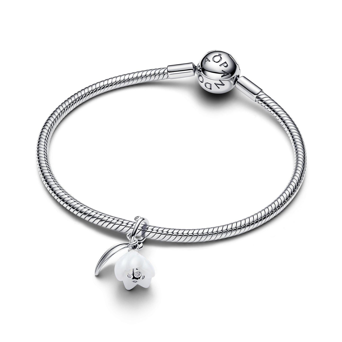 Snowdrop Flower Dangle Charm